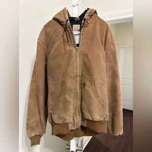 Men’s Carhartt hooded canvas jacket